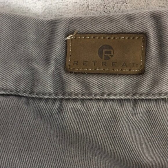 Retreat Gray Jeans Mens 40 X 32 Cotton Relaxed Fit - Picture 3 of 10